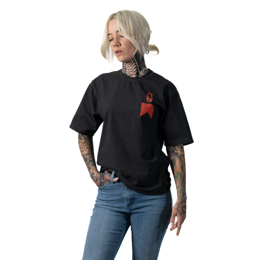 Queen of Red Cigarettes Black T-Shirt