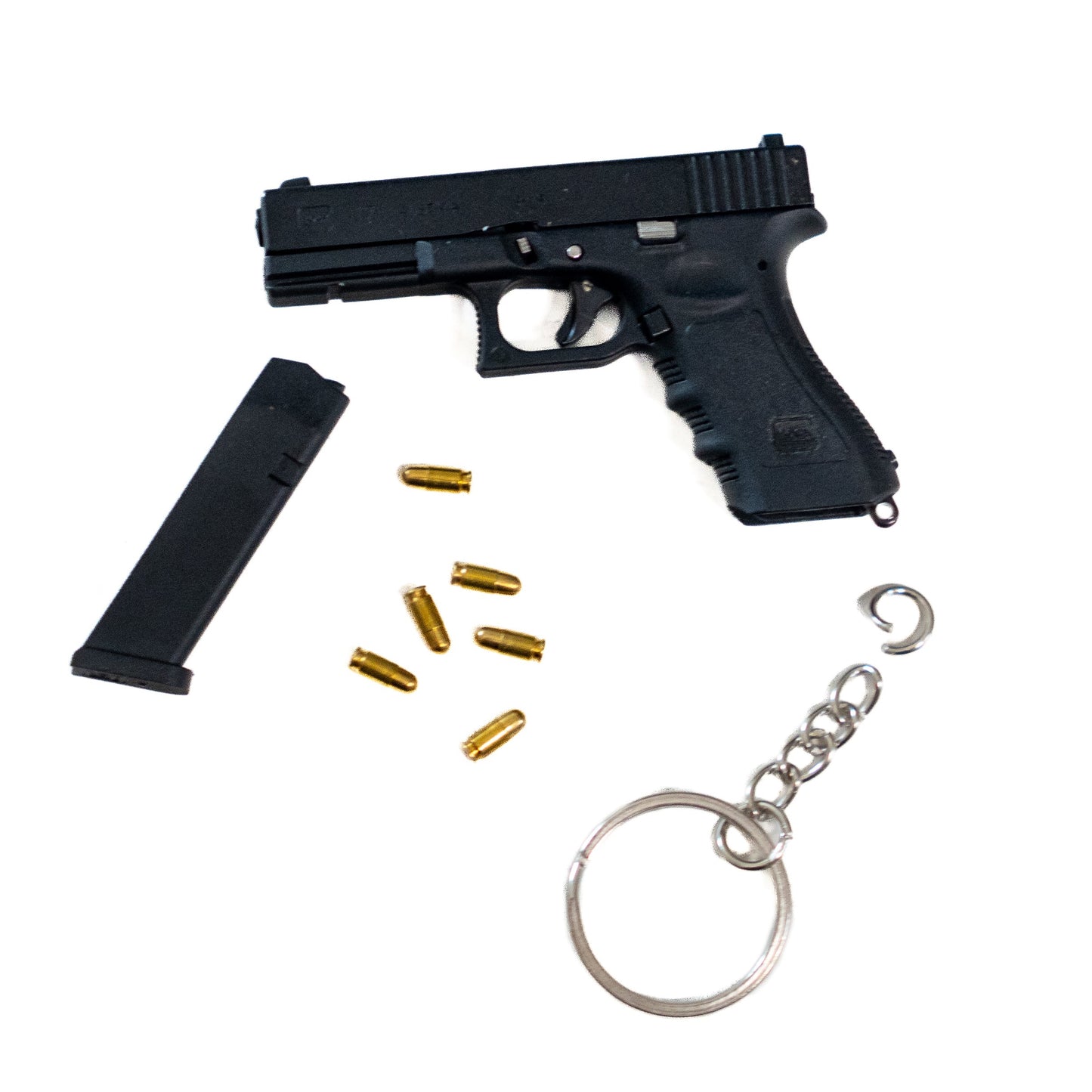 Mini Glock-Style Shell Ejecting Keychain