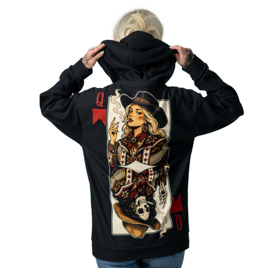 Queen of Red Cigarettes Hoodie Black