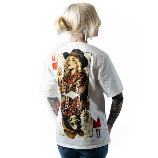 Queen of Red Cigarettes White T-Shirt