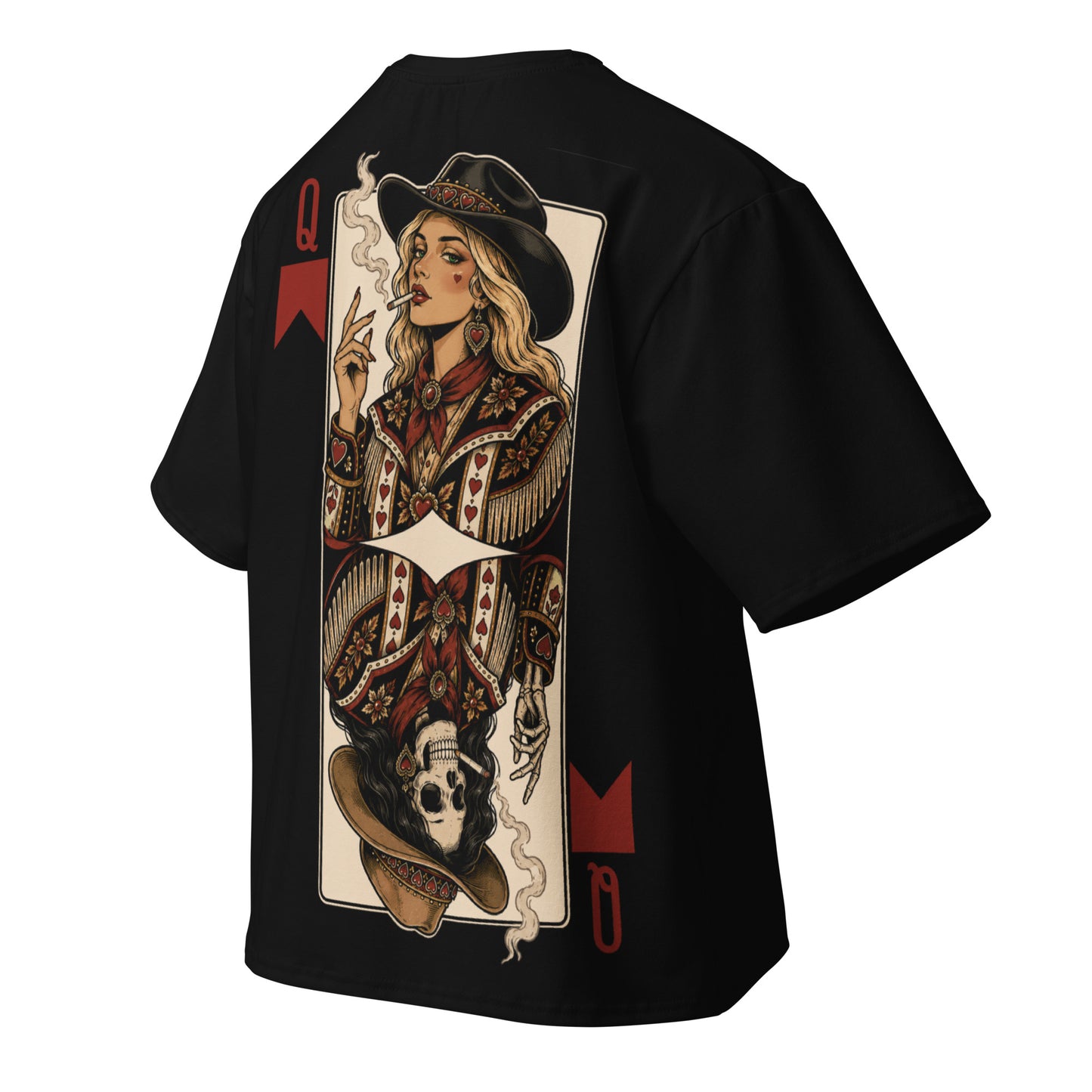 Queen of Red Cigarettes Black T-Shirt