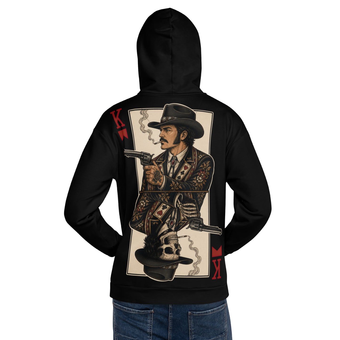 King of Red Cigarettes Hoodie Black