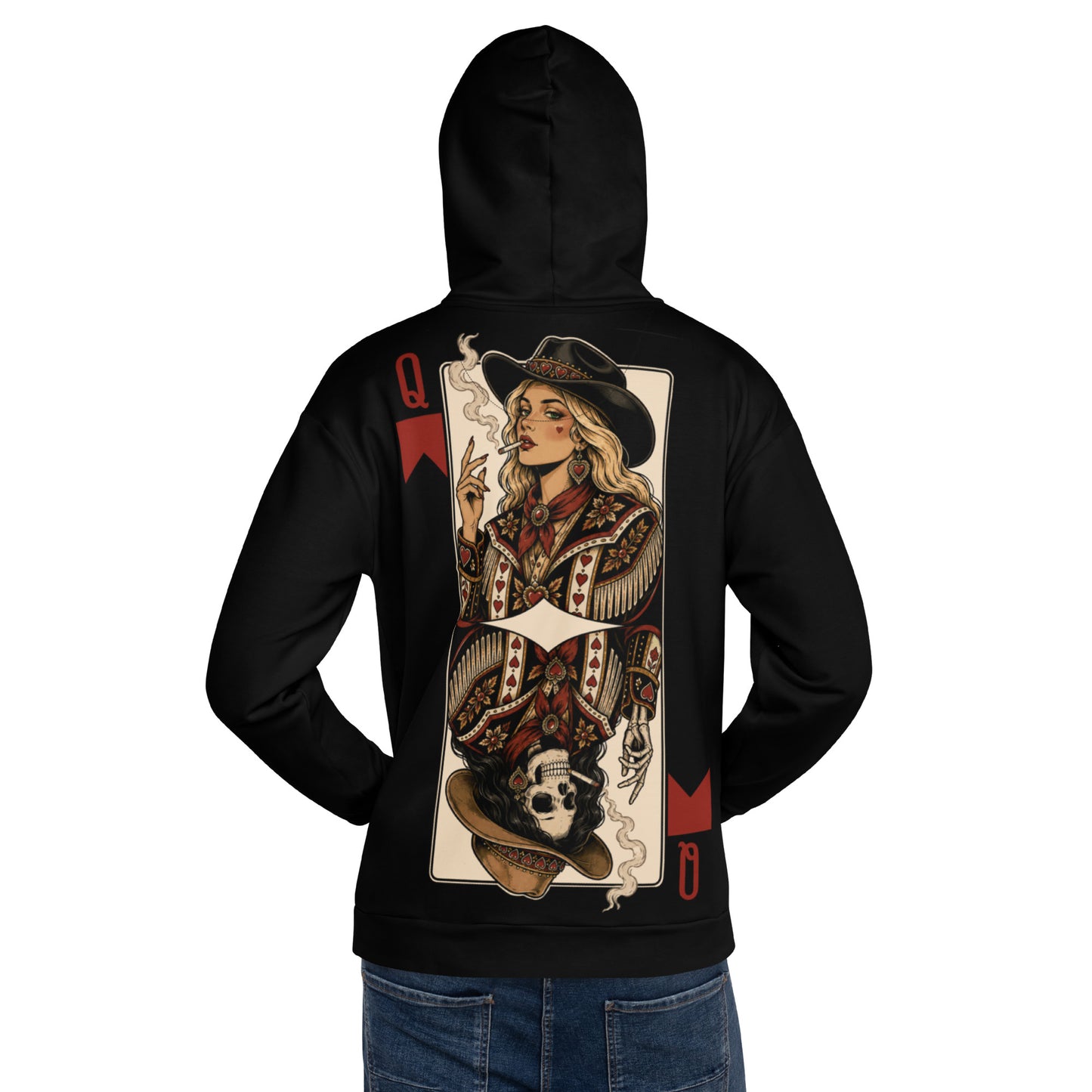 Queen of Red Cigarettes Hoodie Black