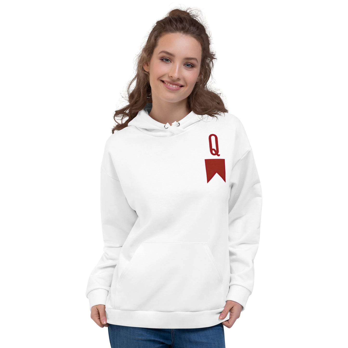 Queen of Red Cigarettes Hoodie White