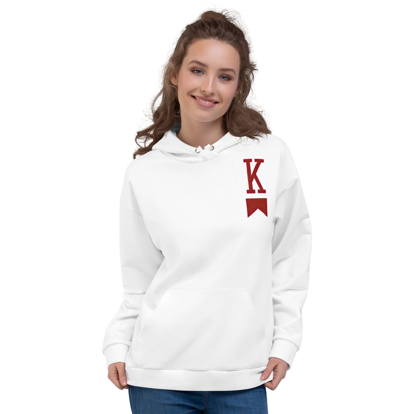 King of Red Cigarettes Hoodie White