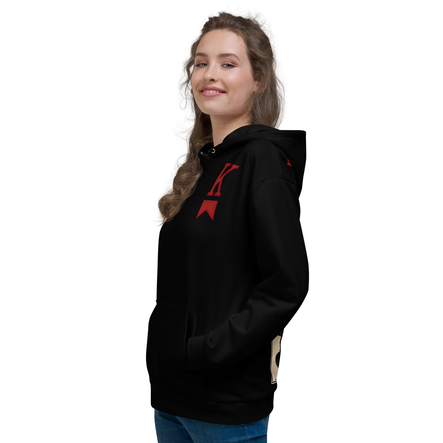 King of Red Cigarettes Hoodie Black