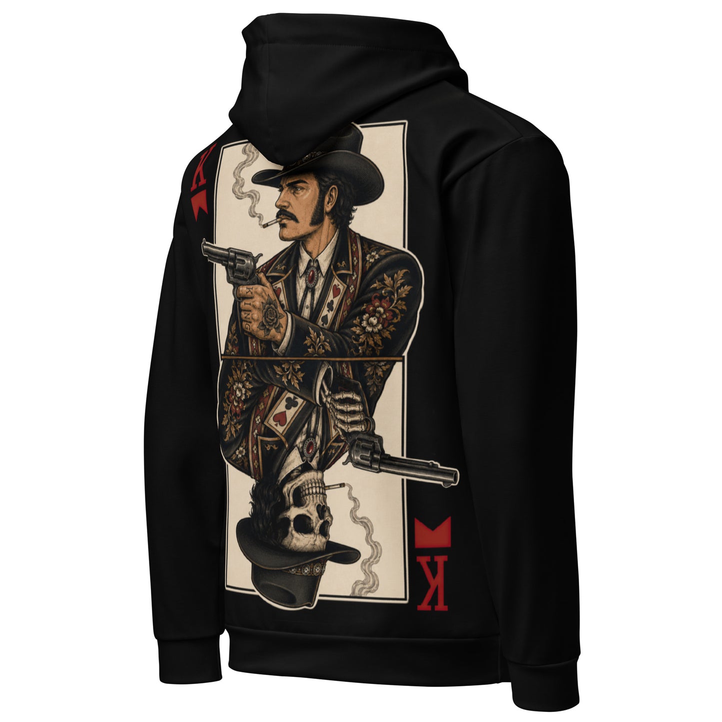 King of Red Cigarettes Hoodie Black