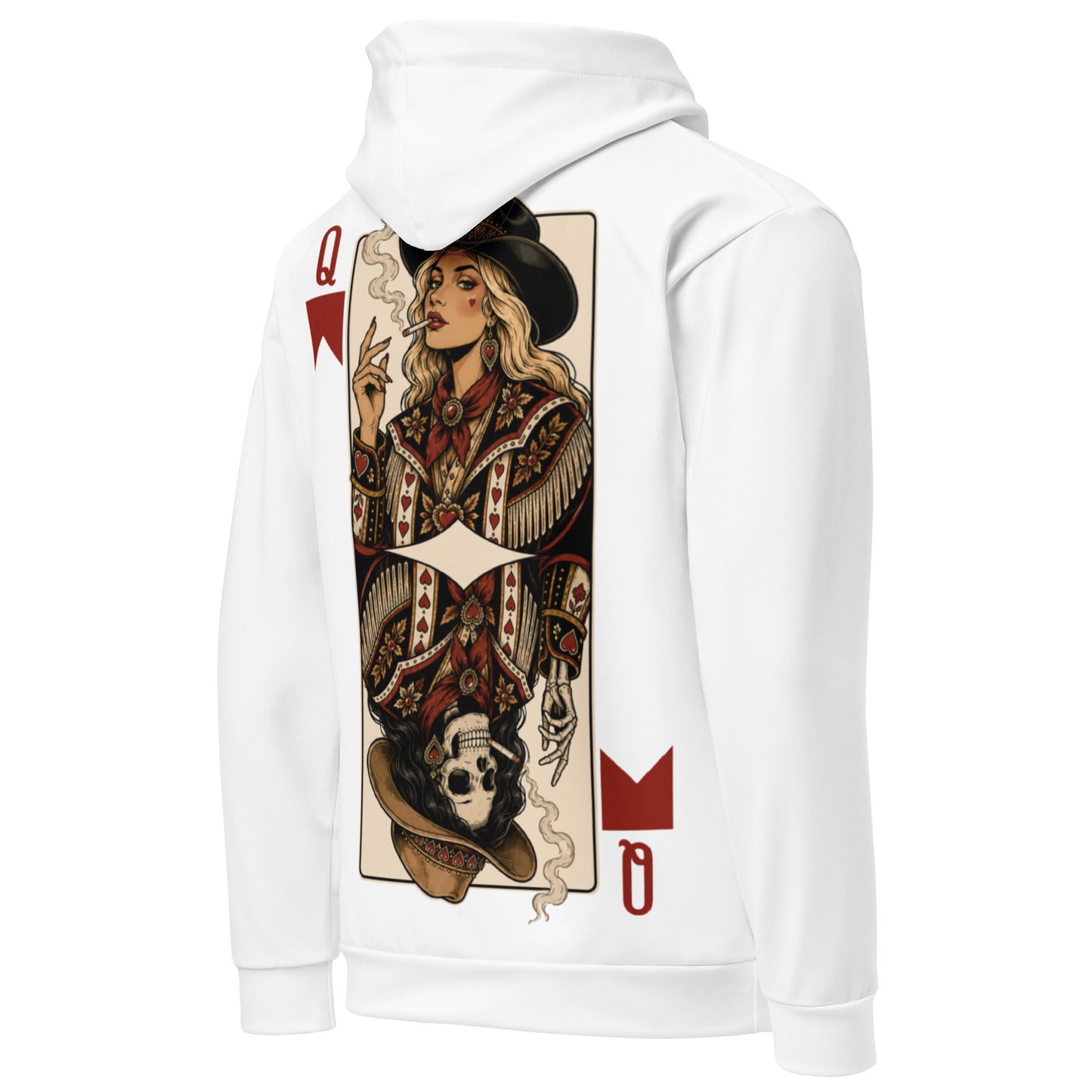 Queen of Red Cigarettes Hoodie White